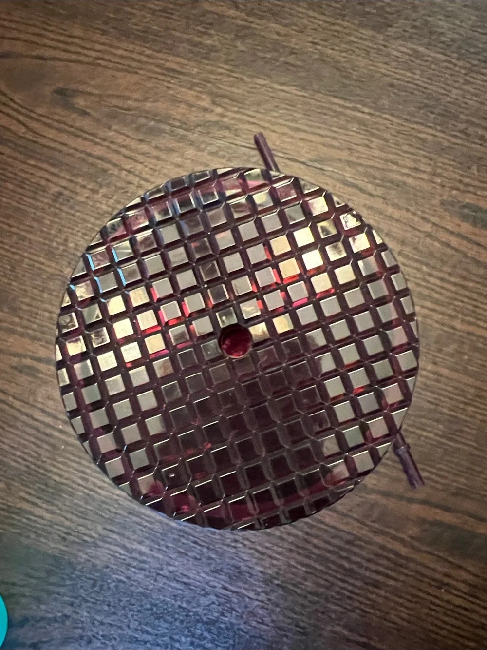 Starbucks Iridescent Burgundy Studded Tumbler with Matching Straw